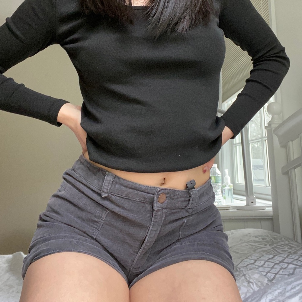 Zara Mid Waisted Grey Shorts